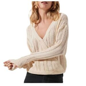 ASTR The Label Pointelle Knit Sweater